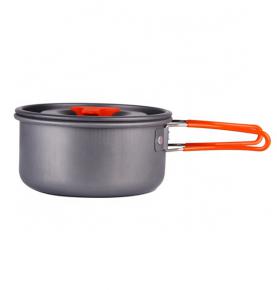 Camping cookware pans and portable camping aluminum cookware C19-APG1018