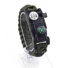 Multi function emergency paracord bracelets best wilderness survival-kit for camping fishing and more