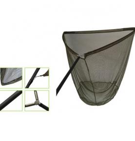3K carbon woven soft mesh fishing landing net F08-N8220