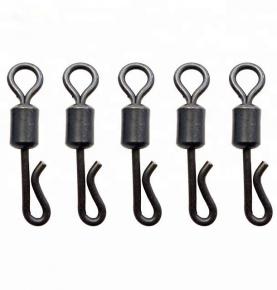 High strength Q-shaped swing snap fishing swivels for carp fishing and coarse fishing