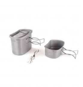 Titanium Camping &military mess kit C08I-TJ190307A