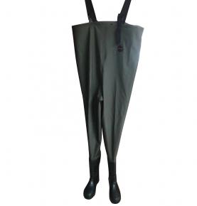 Breathable nylon with PVC Coating fishing wader hunting chest waders for fishing with boots F18-AL4401