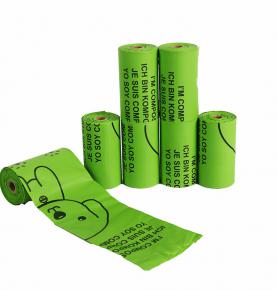 Biodegradable Poop Bags 100% Plastic Free Dog Waste Bags Leak-Proof Pet Poop Bag P08-PB2001