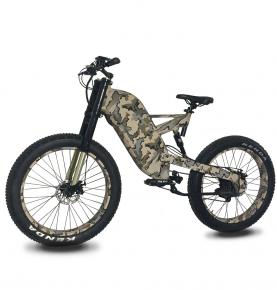 High Power 72v Pedals Assisted Electric Bike Chopper Alloy Suspension Fork Electric Fat Bike EBQK-1066