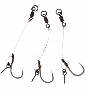 Wholesale Customize Designed Carp Fishing Rigs Fluorocarbon Line And Hooks Fishing Rigs With Line And Hook F20-RJE001