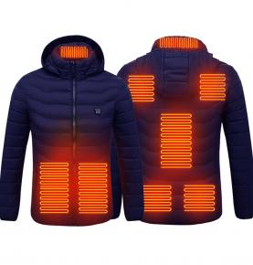 C05-HC0066 Hot Sale Rechargeable Electric Battery 7 Zones Heated Jacket for Winter