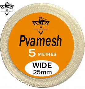 5m 25mm Water Soluble PVA Mesh Fast-Dissolving Feeder Bags Carp Fishing PVA Mesh Fishing Accessory